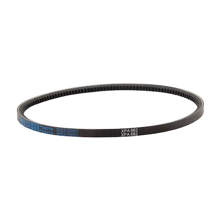 D&D XPA882 Cogged, Metric V-Belt, 882mm Outside Length, 13 mm Top Width, 10 mm Thickness, 1 Ribs XPA882